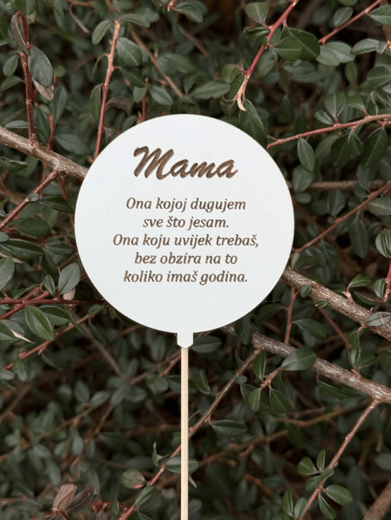 Toper Mama ona kojoj dugujem sve što jesam. Ona koju uvijek trebaš, bez obzira na to koliko imaš godina za tortu ili cvjetni aranžman 123